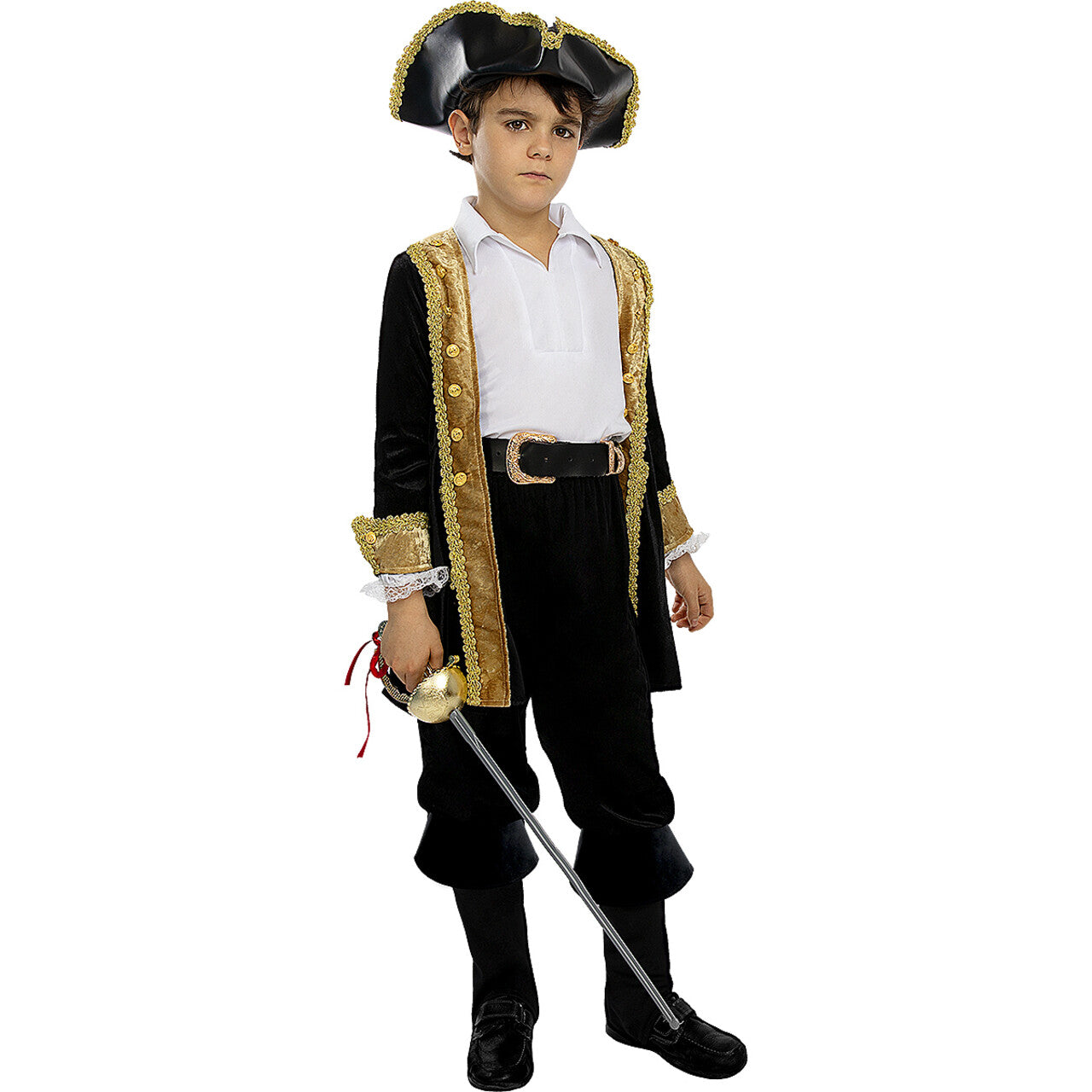 Op deze afbeelding zie je een Accessoires, van het merk Funidelia. Zwarte Piraat Schoenhoezen Kind