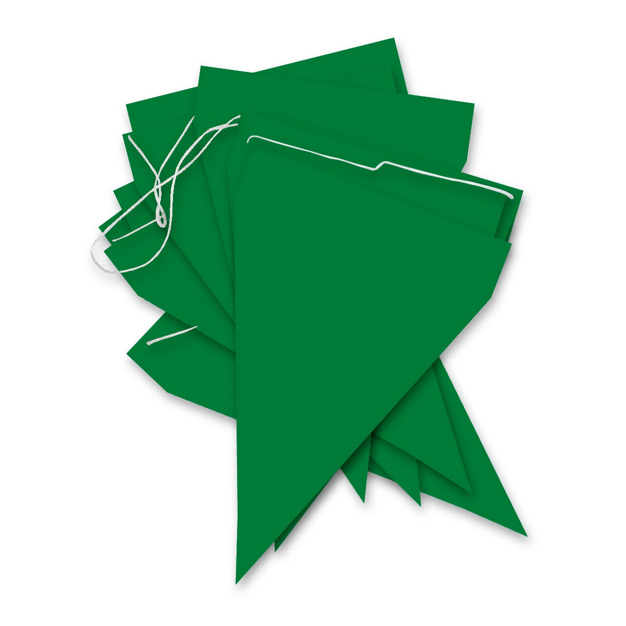 Op deze afbeelding zie je een Decoratie, van het merk Funidelia. Happy Green Day Vlaggenlijn 9 Wimpels 3 Meter
