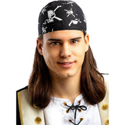 Op deze afbeelding zie je een Accessoires, van het merk Funidelia. Pitaten Bandana Doodshoofd Zwart