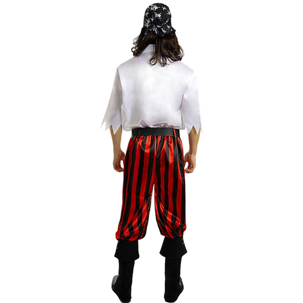Op deze afbeelding zie je een Accessoires, van het merk Funidelia. Pitaten Bandana Doodshoofd Zwart