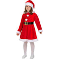 Deluxe Little Miss Santa Meisje Kostuum