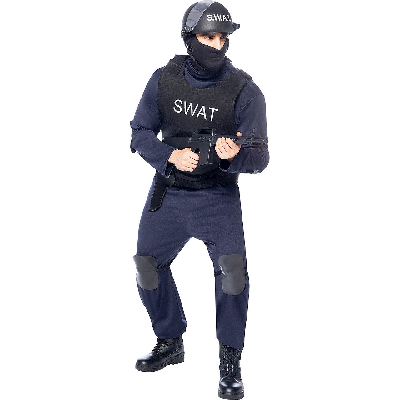 Op deze afbeelding zie je een Kostuums, van het merk Funidelia. Out There To Protect Swat Police Kostuum