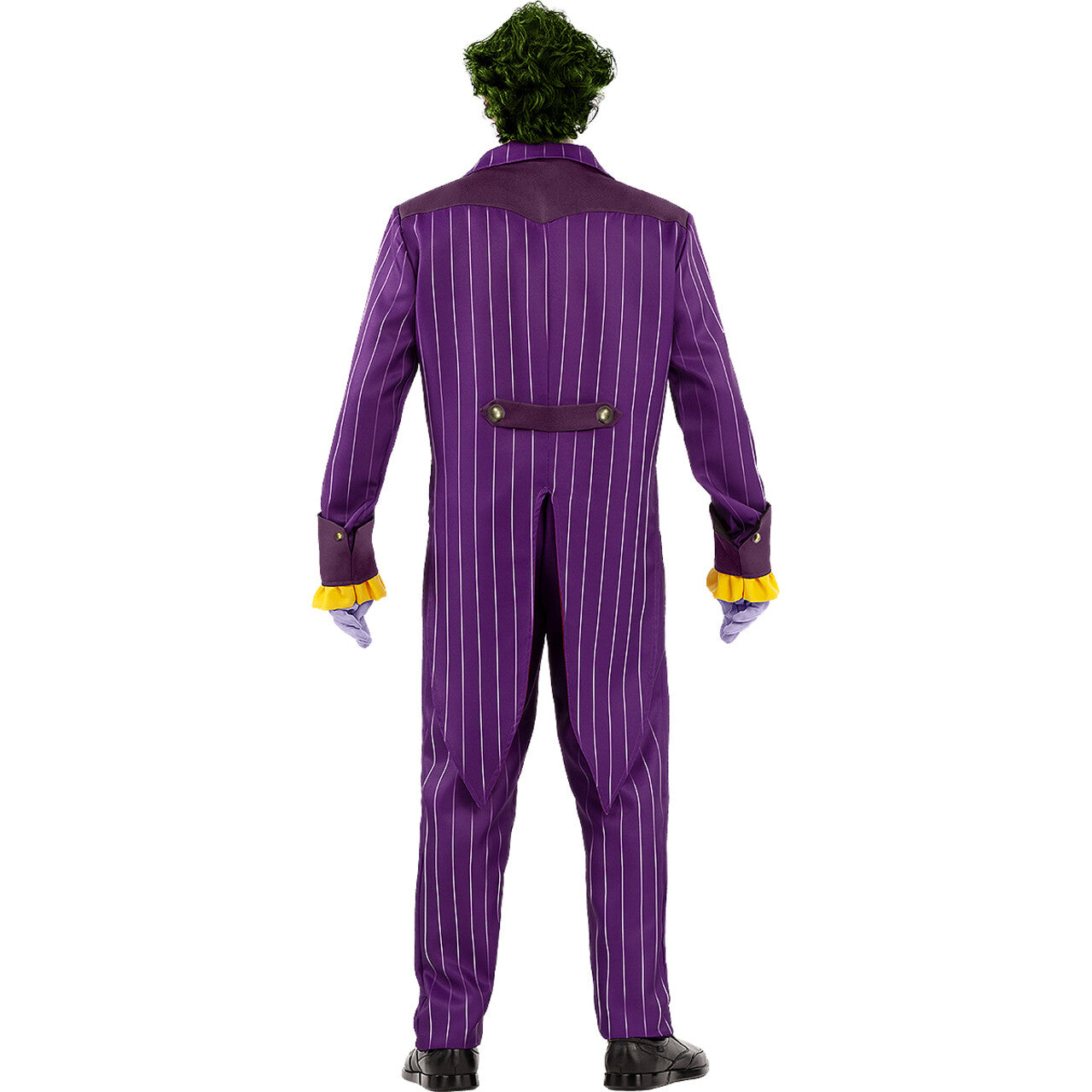 Op deze afbeelding zie je een Kostuums, van het merk Funidelia. Paarse Enorm Grappige Joker Arkham City Man Kostuum