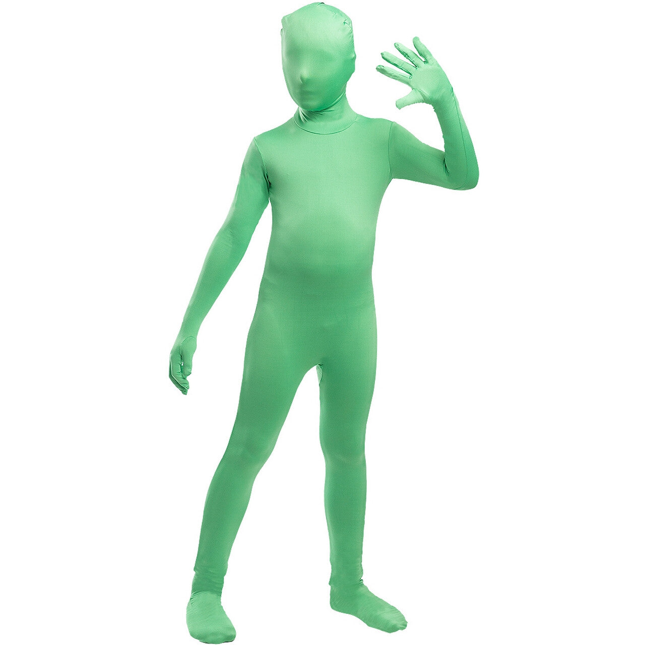 Op deze afbeelding zie je een Kostuums, van het merk Funidelia. Second Skin Groen Kind Kind Kostuum