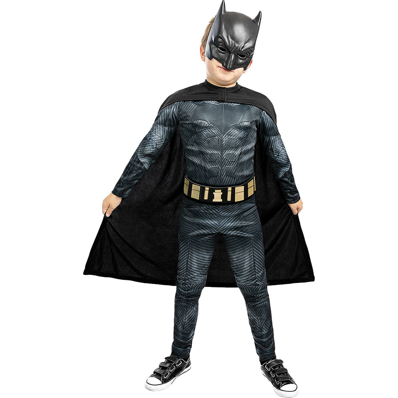 Op deze afbeelding zie je een Kostuums, van het merk Funidelia. Batman Nightknight Justice League Kind Jongen Kostuum