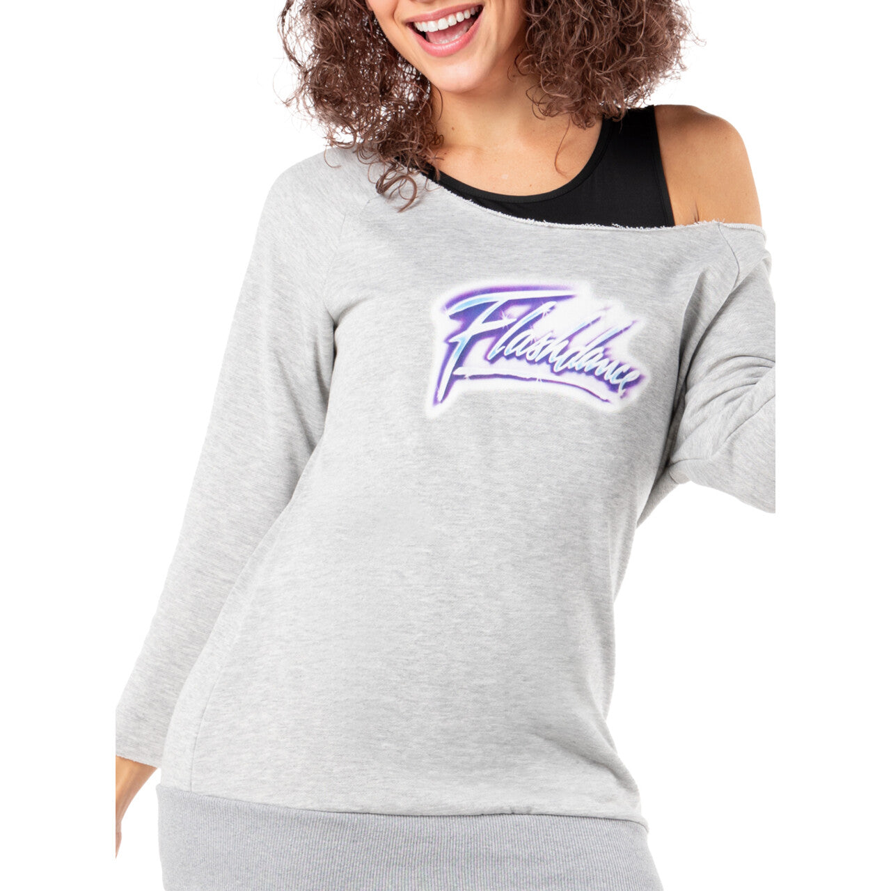 Op deze afbeelding zie je een Kostuums, van het merk Funidelia. Flashdance Aerobic Fitness Dance Vrouw Kostuum