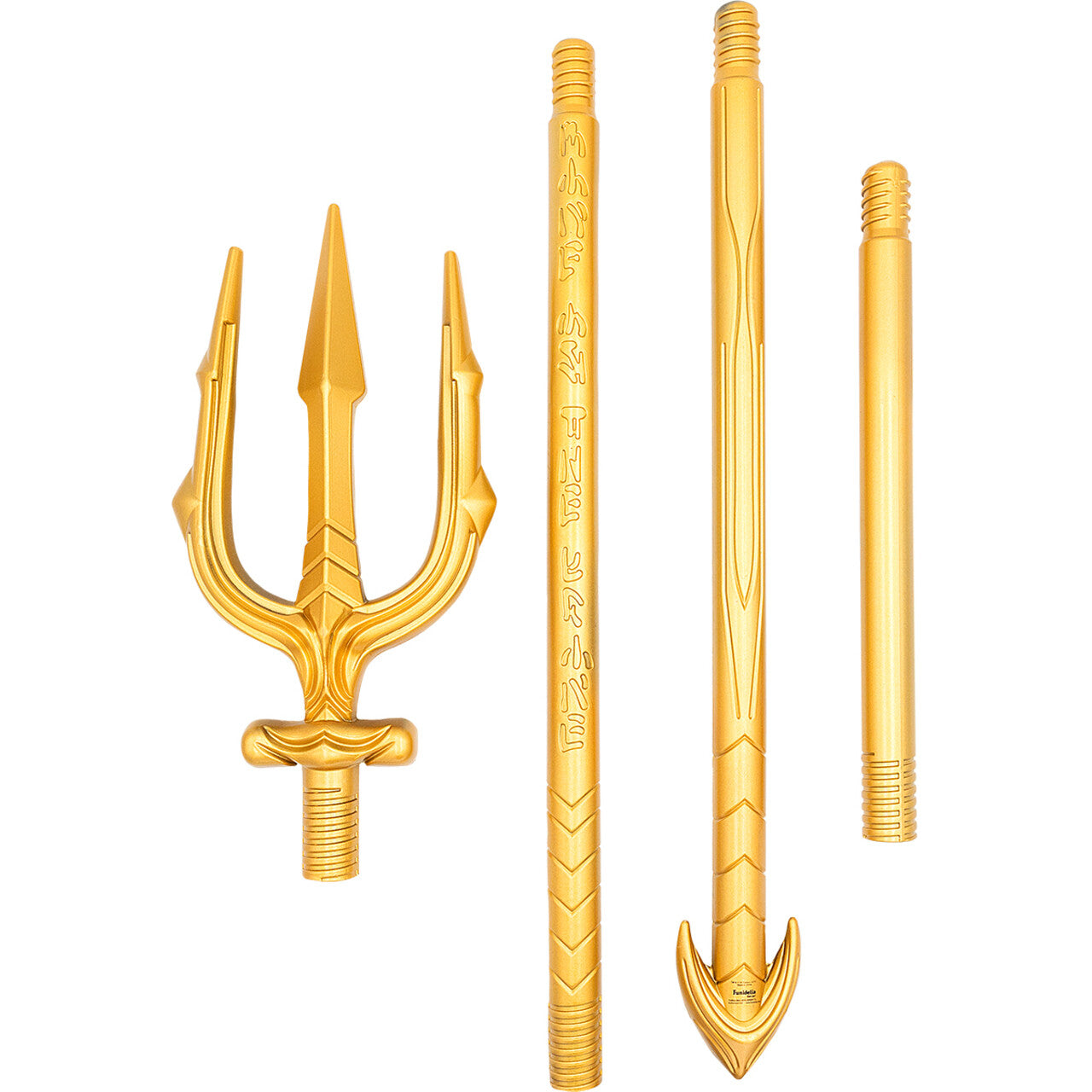 Op deze afbeelding zie je een Accessoires, van het merk Funidelia. Aquaman Gouden Drietand 150 Centimeter
