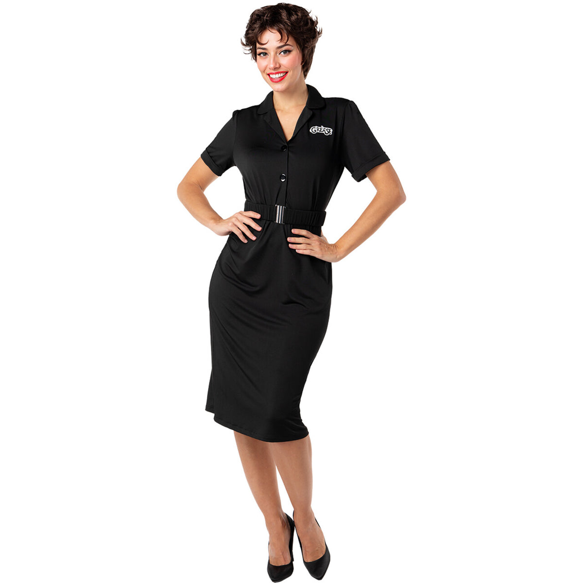 Op deze afbeelding zie je een Kostuums, van het merk Funidelia. Rizzo Grease Vrouw Kostuum