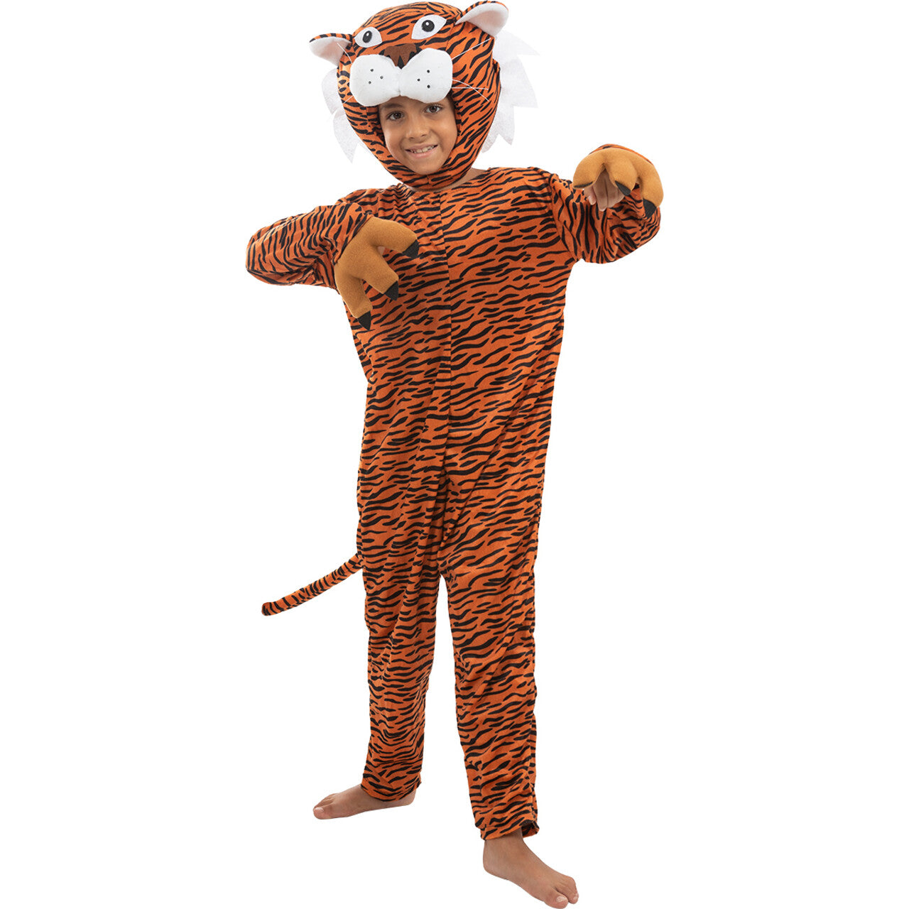 Op deze afbeelding zie je een Kostuums, van het merk Funidelia. Tygo De Tijger Kind Kostuum
