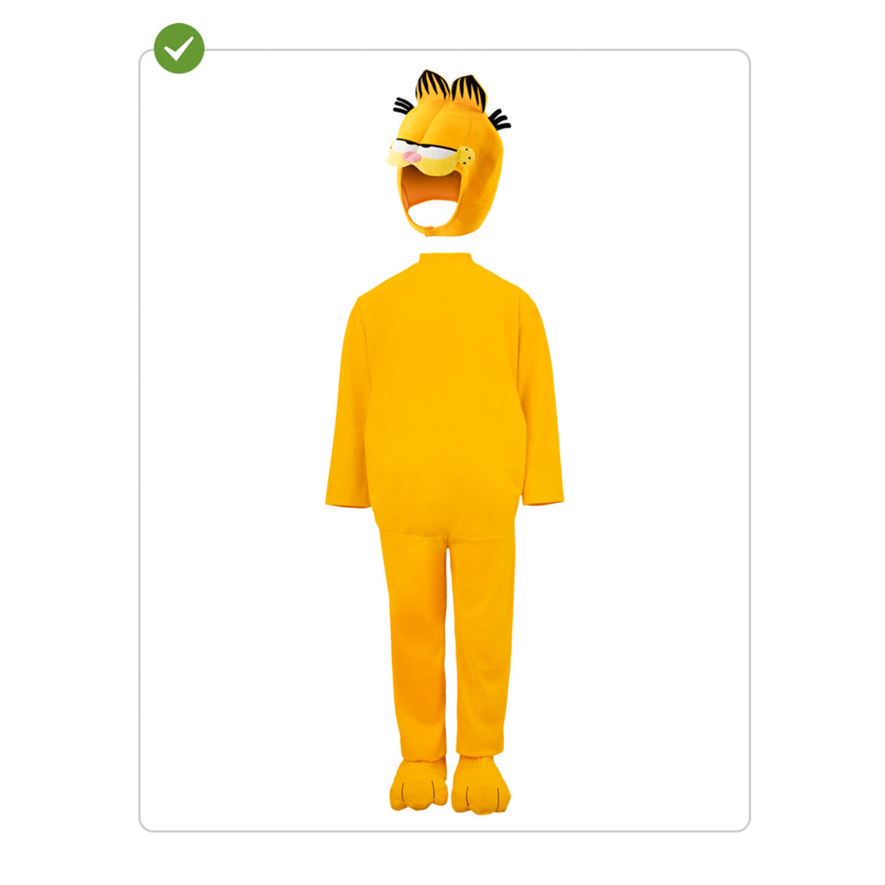 Op deze afbeelding zie je een Kostuums, van het merk Funidelia. Oranje Kat Garfield Unisex Kostuum