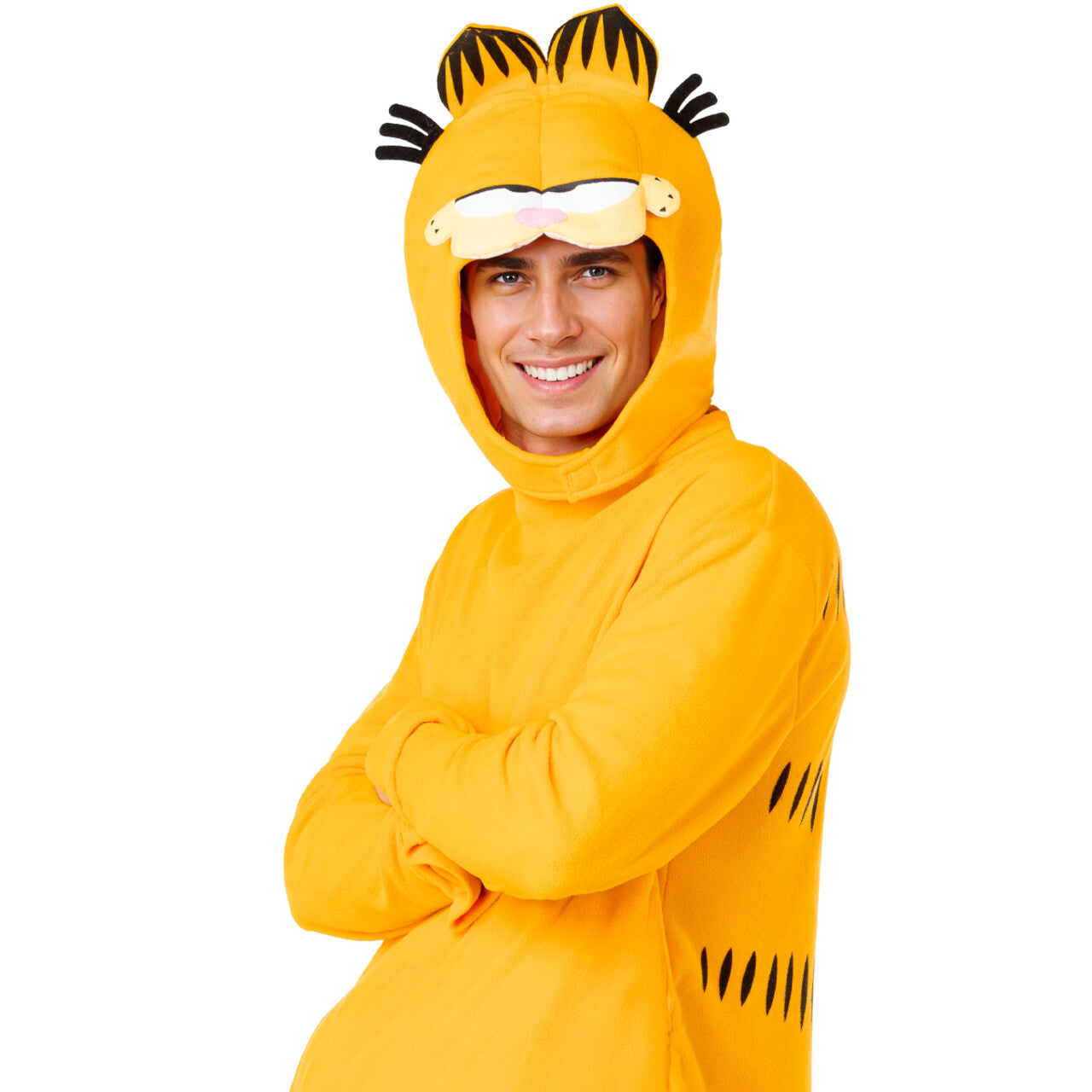 Op deze afbeelding zie je een Kostuums, van het merk Funidelia. Oranje Kat Garfield Unisex Kostuum