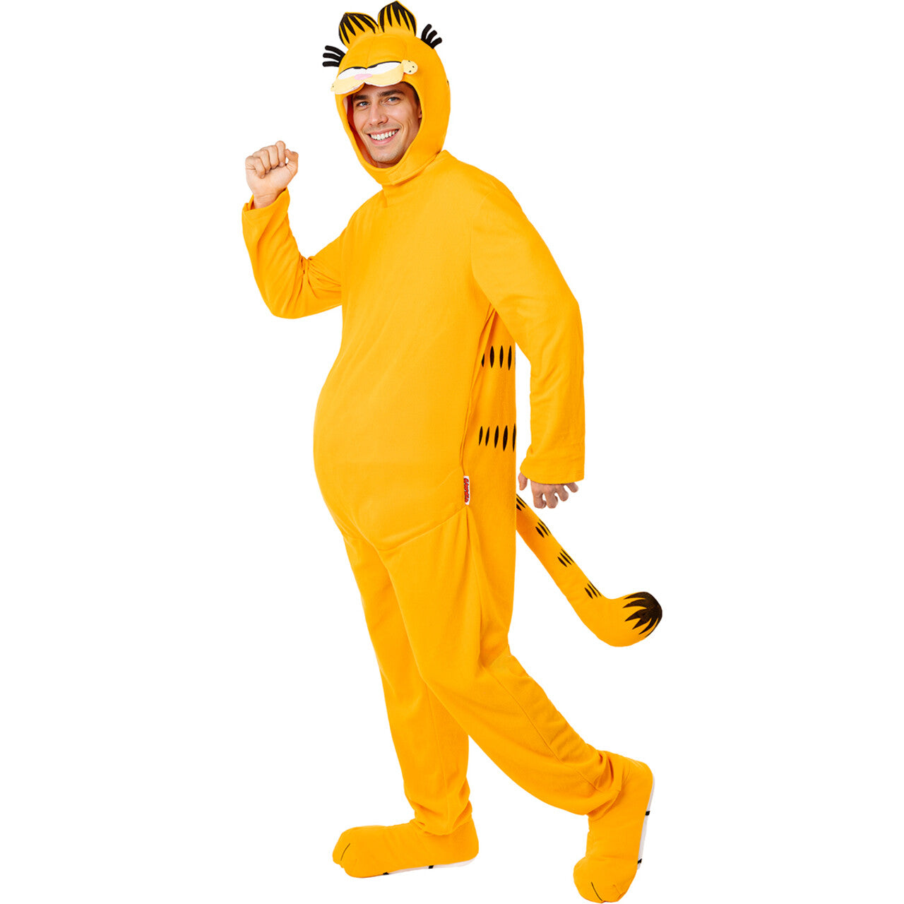 Op deze afbeelding zie je een Kostuums, van het merk Funidelia. Oranje Kat Garfield Unisex Kostuum
