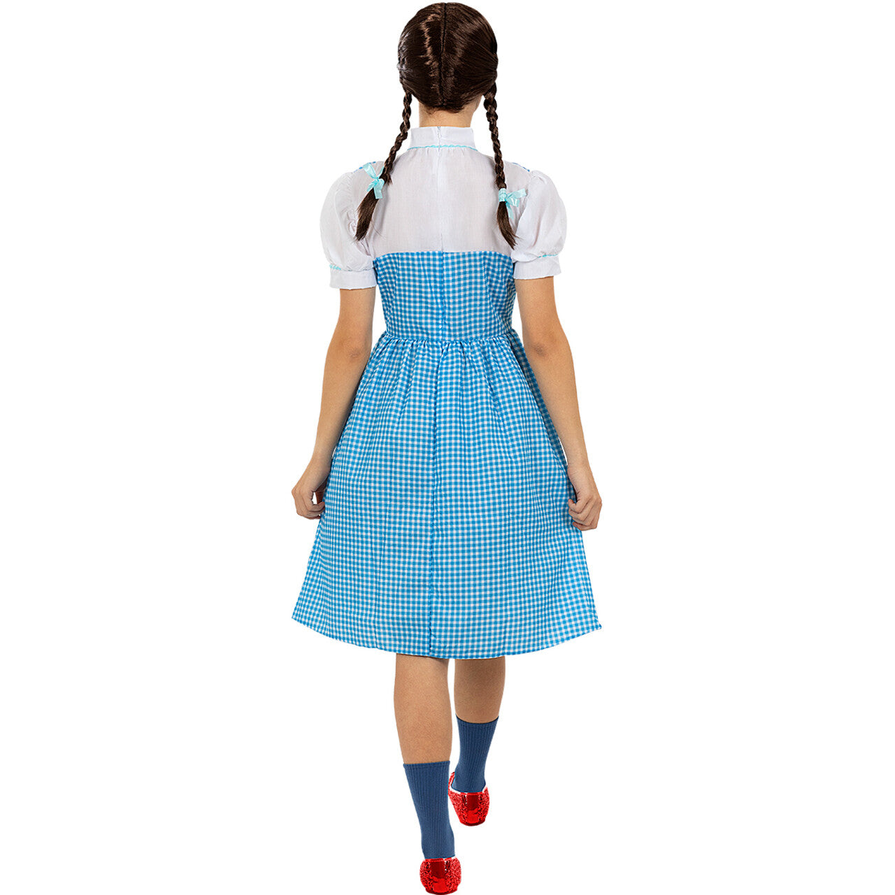 Op deze afbeelding zie je een Kostuums, van het merk Funidelia. Dorothy Drie Keer Klikken The Wizard Of Oz Vrouw Kostuum