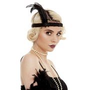 Op deze afbeelding zie je een Accessoires, van het merk Funidelia. Charlotte Charleston Hoofdband Jaren 20