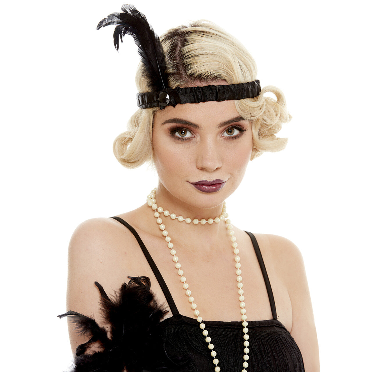 Op deze afbeelding zie je een Accessoires, van het merk Funidelia. Charlotte Charleston Hoofdband Jaren 20