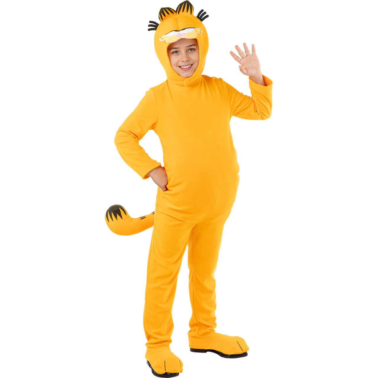 Op deze afbeelding zie je een Kostuums, van het merk Funidelia. Garfield De Oranje Kat Kind Kostuum