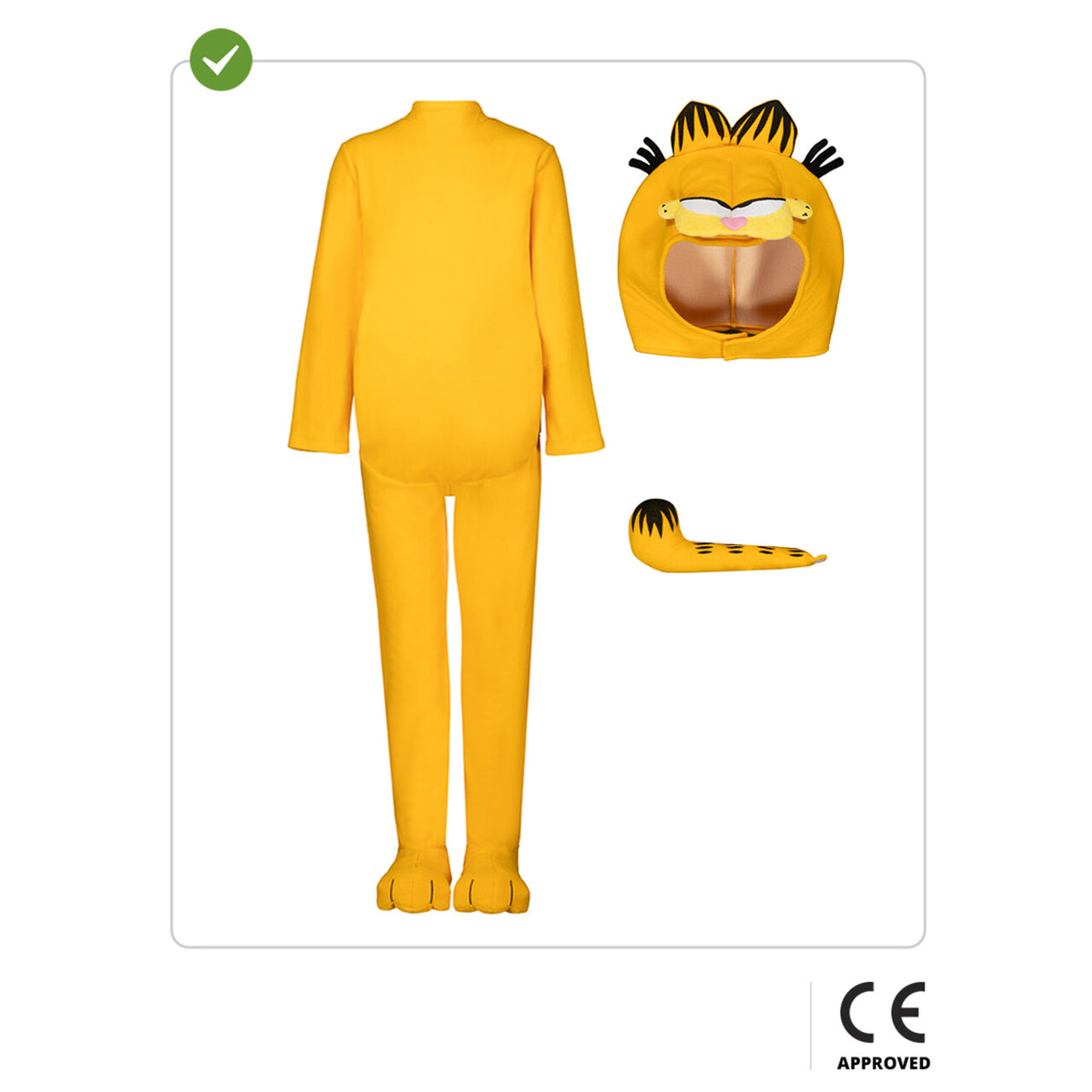 Op deze afbeelding zie je een Kostuums, van het merk Funidelia. Garfield De Oranje Kat Kind Kostuum