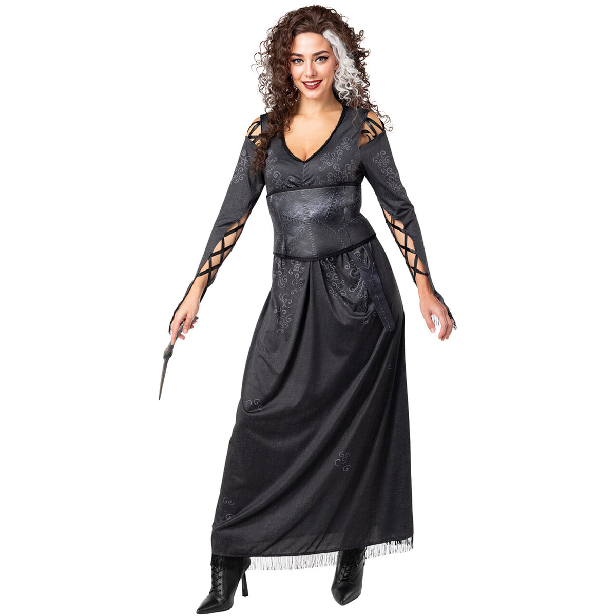 Op deze afbeelding zie je een Kostuums, van het merk Funidelia. Bellatrix Van Detta Harry Potter Vrouw Kostuum