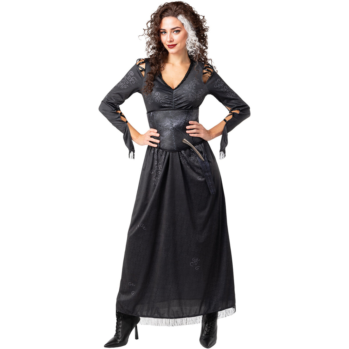 Op deze afbeelding zie je een Kostuums, van het merk Funidelia. Bellatrix Van Detta Harry Potter Vrouw Kostuum