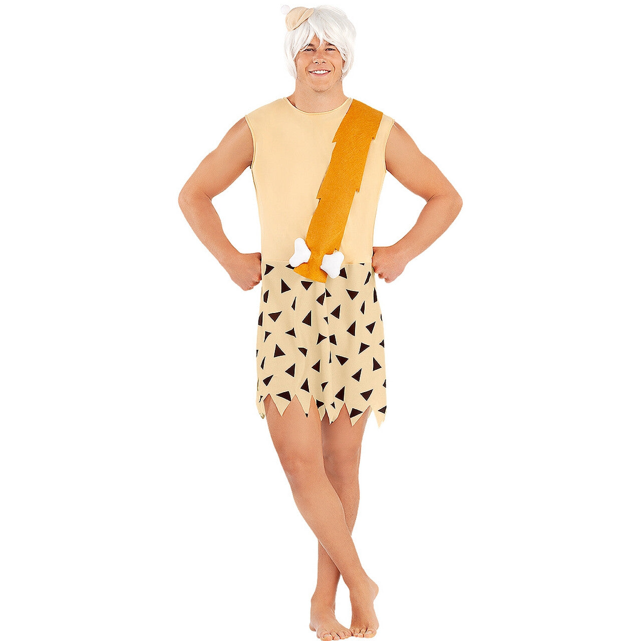 Op deze afbeelding zie je een Kostuums, van het merk Funidelia. Bam Bam Kostuum The Flintstones Man