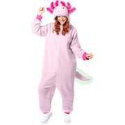 Op deze afbeelding zie je een Kostuums, van het merk Funidelia. Grappige Roze Axolotl Unisex Kostuum