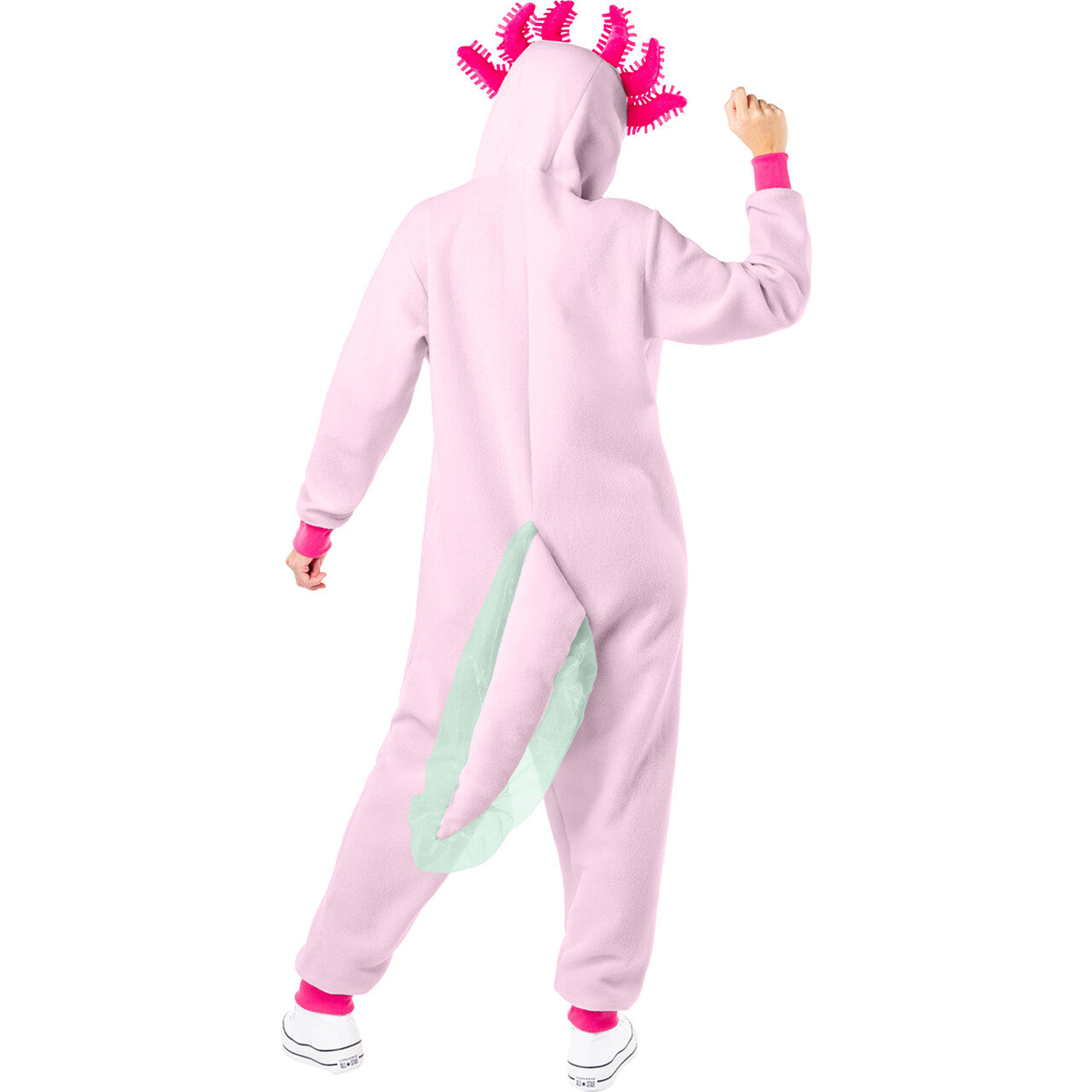 Op deze afbeelding zie je een Kostuums, van het merk Funidelia. Grappige Roze Axolotl Unisex Kostuum