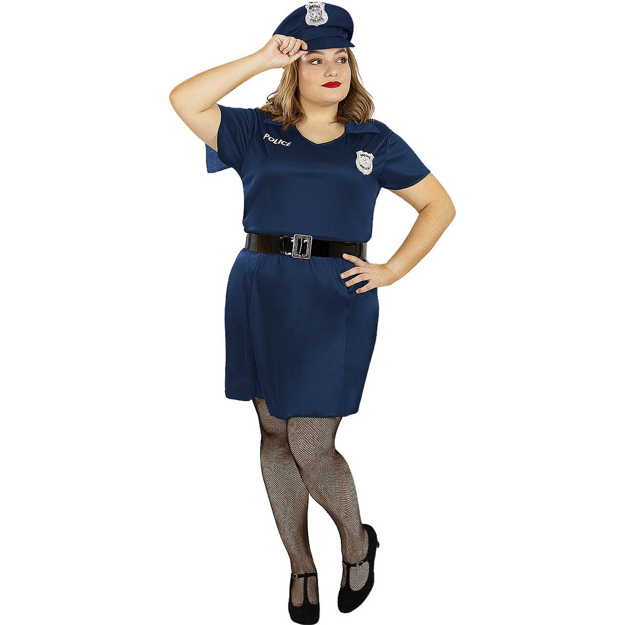 Op deze afbeelding zie je een Kostuums, van het merk Funidelia. Zeer Charmante Maar Strenge Politie Vrouw Kostuum