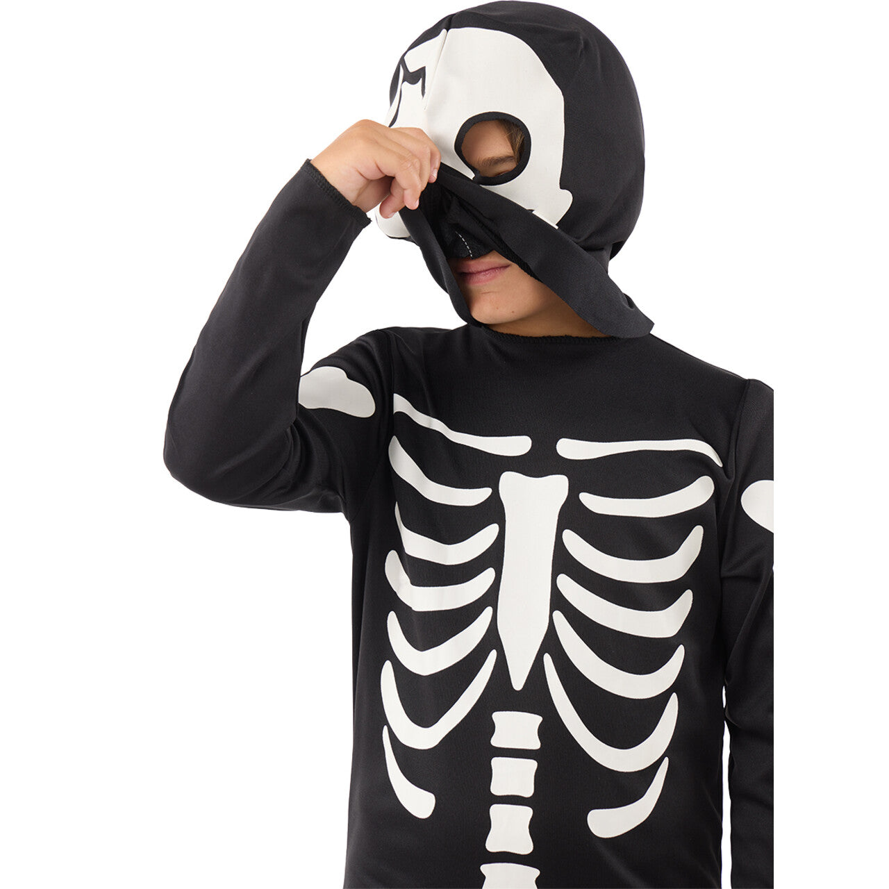 Op deze afbeelding zie je een Kostuums, van het merk Funidelia. Glow In The Dark Wandelend Skelet Kind Kostuum