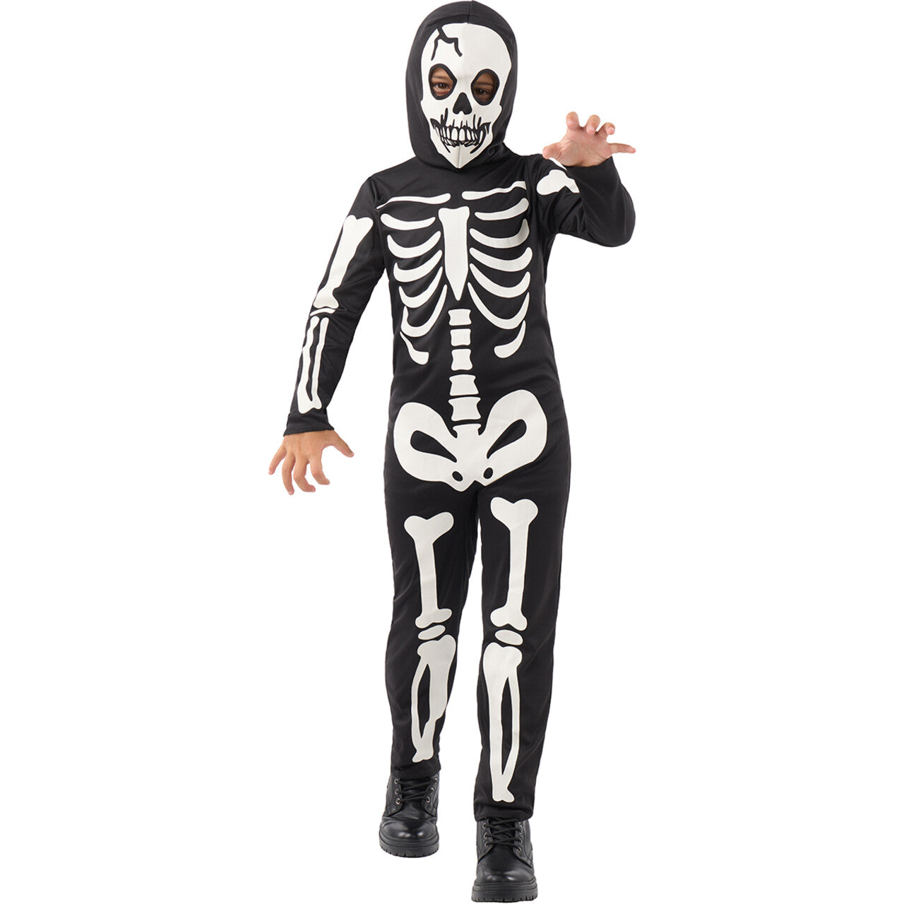 Op deze afbeelding zie je een Kostuums, van het merk Funidelia. Glow In The Dark Wandelend Skelet Kind Kostuum