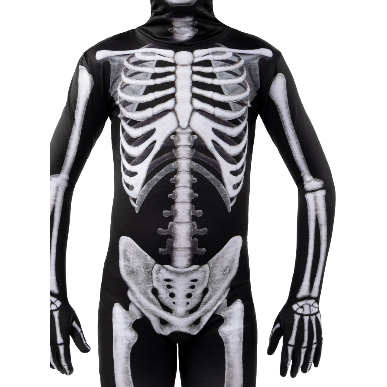 Op deze afbeelding zie je een Kostuums, van het merk Funidelia. Second Skin Mister Skeleton Kind Kostuum