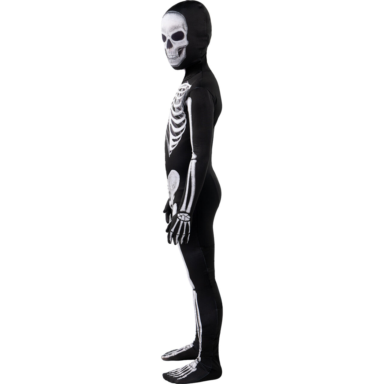 Op deze afbeelding zie je een Kostuums, van het merk Funidelia. Second Skin Mister Skeleton Kind Kostuum