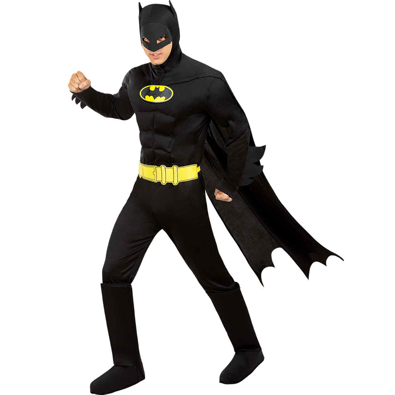 Op deze afbeelding zie je een Kostuums, van het merk Funidelia. Comicbook Batman Met Lichtgevend Logo Kostuum