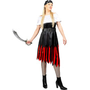 Op deze afbeelding zie je een Kostuums, van het merk Funidelia. Dappere Piraat Vechtgraag Vrouw Kostuum