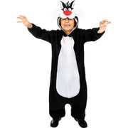 Op deze afbeelding zie je een Kostuums, van het merk Funidelia. Sylvester De Kater Onesie Looney Tunes Kind Kostuum