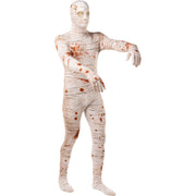 Op deze afbeelding zie je een Kostuums, van het merk Funidelia. Second Skin Ingewikkelde Bloederige Mummie Unisex Kostuum