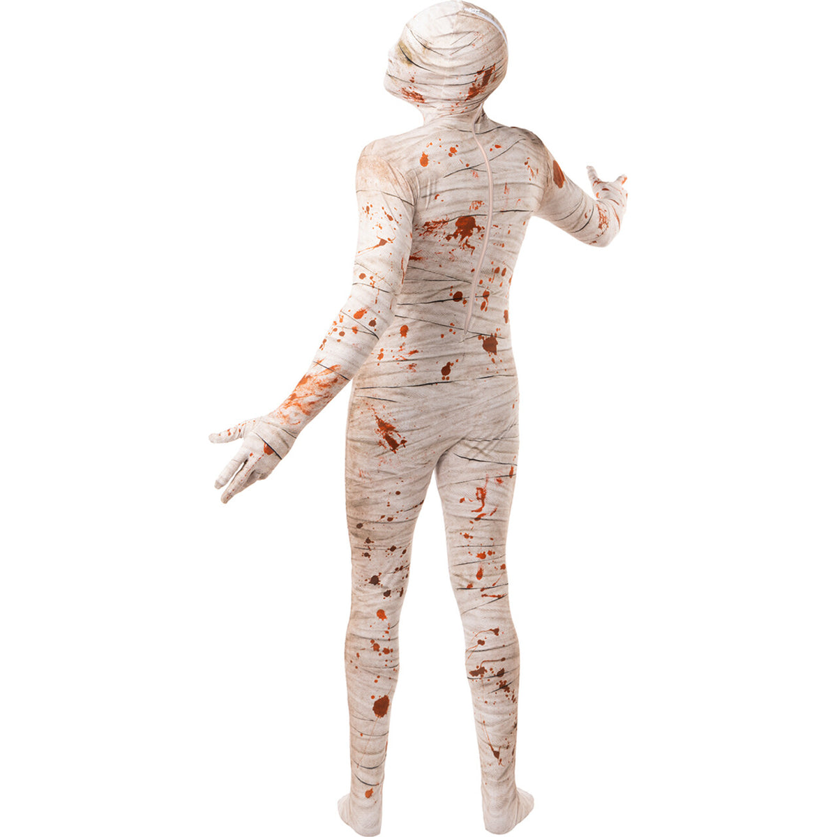Op deze afbeelding zie je een Kostuums, van het merk Funidelia. Second Skin Ingewikkelde Bloederige Mummie Unisex Kostuum
