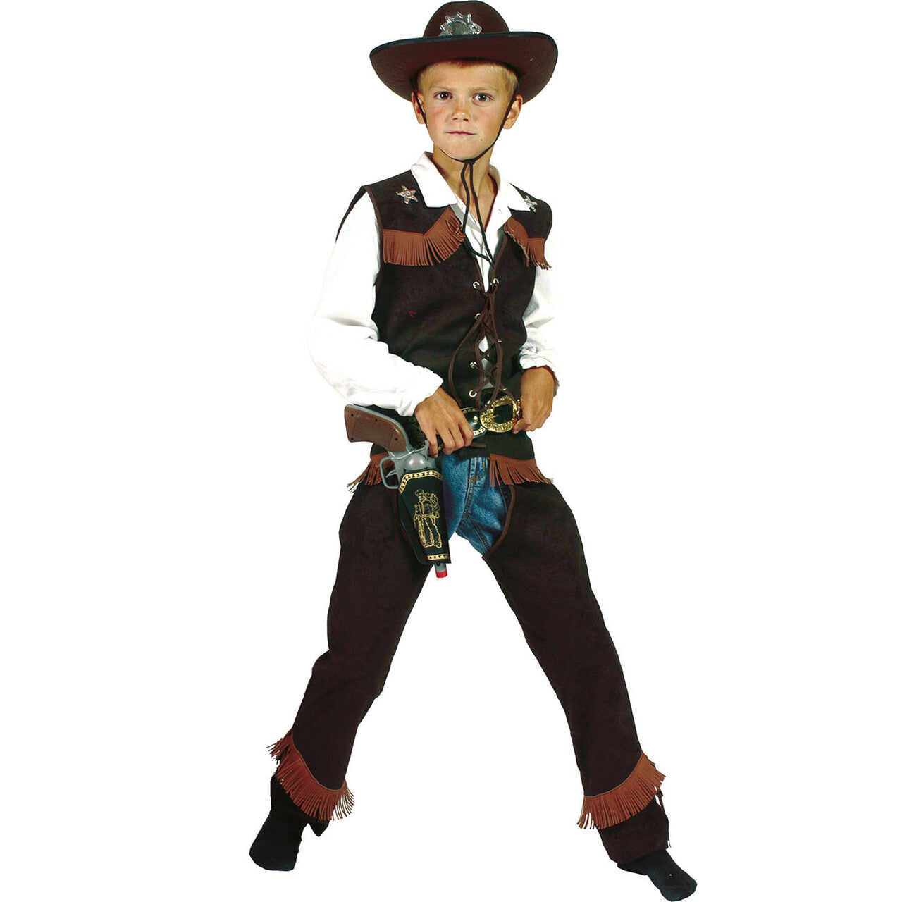 Op deze afbeelding zie je een Kostuums, van het merk Funny Fashion. Best Of The West Cowboy Jongen Kostuum