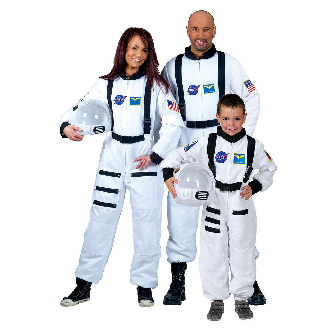 Op deze afbeelding zie je een Kostuums, van het merk Funny Fashion. Space Shuttle Astronaut Kind Kostuum