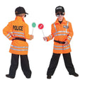Neon Oranje Politie Jongen Kostuum