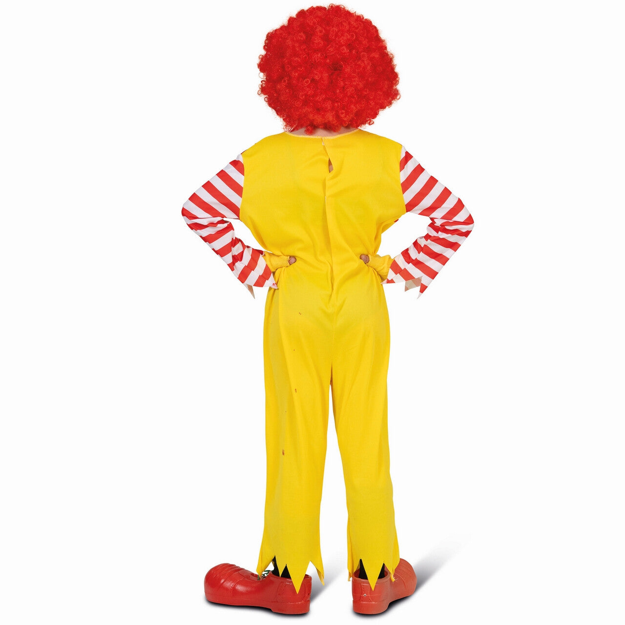 Op deze afbeelding zie je een Kostuums, van het merk Funny Fashion. Junkfood Mckiller Clown Kind Kostuum