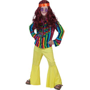 Op deze afbeelding zie je een Kostuums, van het merk Funny Fashion. Ibiza Hippie Shirt Jongen