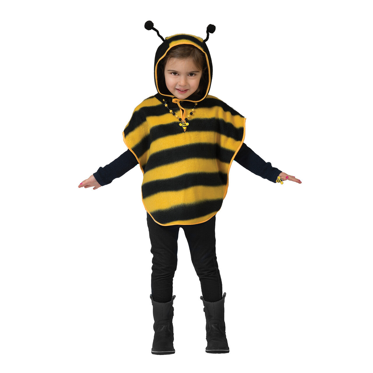 Op deze afbeelding zie je een Kostuums, van het merk Funny Fashion. Bzz Bzz Buzzy Cape Kind Kostuum