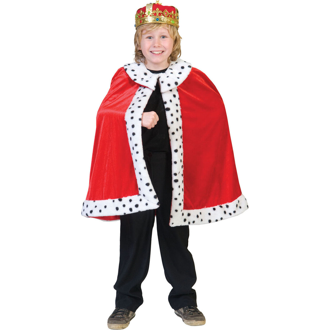Op deze afbeelding zie je een Kostuums, van het merk Funny Fashion. Koning Arthur Cape Kind Kostuum