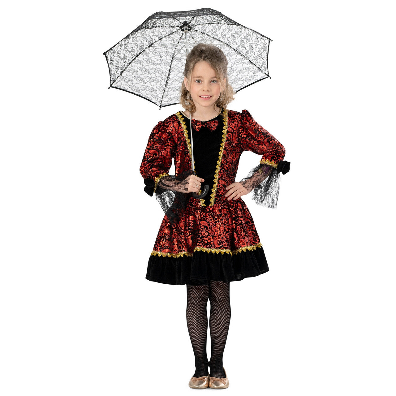 Op deze afbeelding zie je een Kostuums, van het merk Funny Fashion. Jonge Edele Dame Marissa Meisje Kostuum
