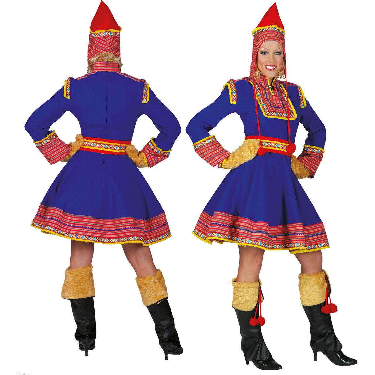 Op deze afbeelding zie je een Kostuums, van het merk Funny Fashion. Saami De Tartaar Dame Vrouw Kostuum