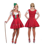 Op deze afbeelding zie je een Kostuums, van het merk Funny Fashion. Rotes Raum Dirndl Vrouw Kostuum