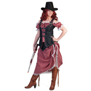 Op deze afbeelding zie je een Kostuums, van het merk Funny Fashion. Ranger Cowboy Vrouw Kostuum