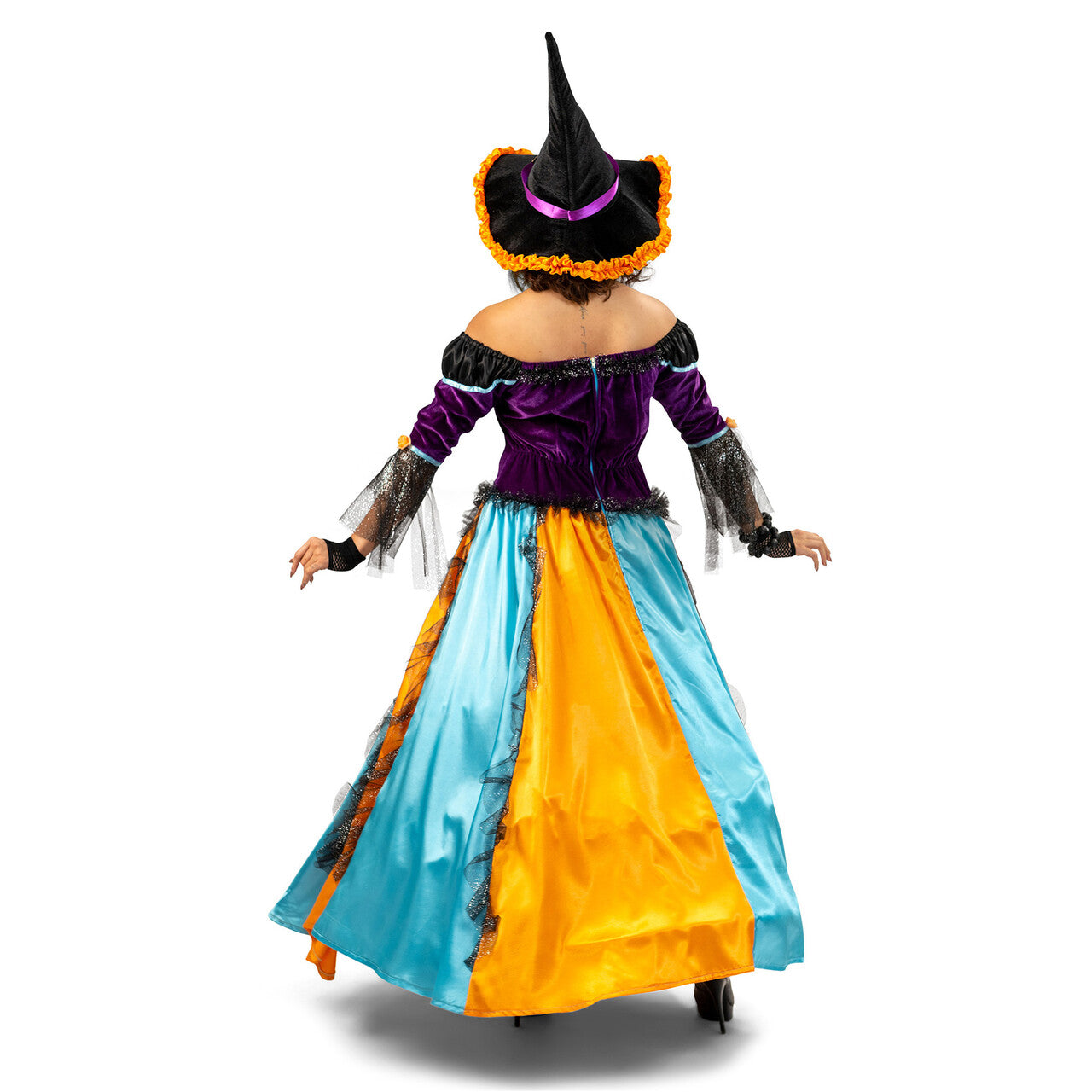 Op deze afbeelding zie je een Kostuums, van het merk Funny Fashion. Heks Helga Heksenketel Vrouw Kostuum