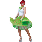 Op deze afbeelding zie je een Kostuums, van het merk Funny Fashion. Rock N Roll Rok Groen-Rood Vrouw