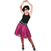 Op deze afbeelding zie je een Kostuums, van het merk Funny Fashion. Boogie Nights Rok Vrouw